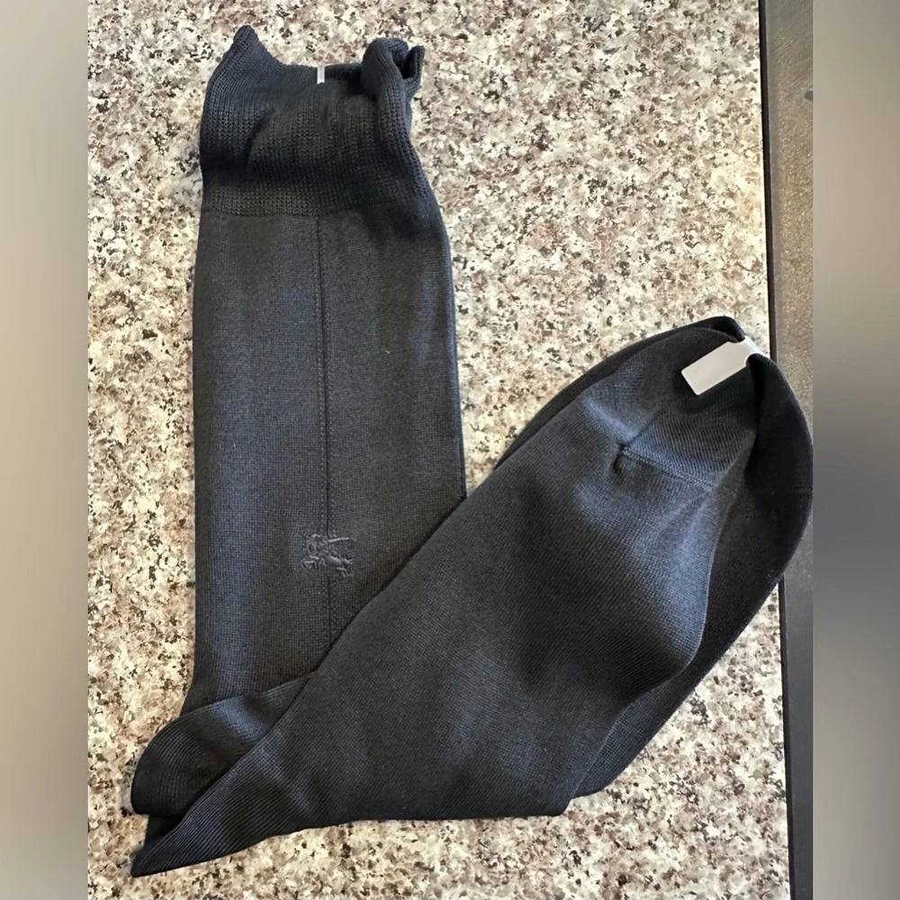 Burberry Men’s Black Dress Socks - Size 7-12 NEW